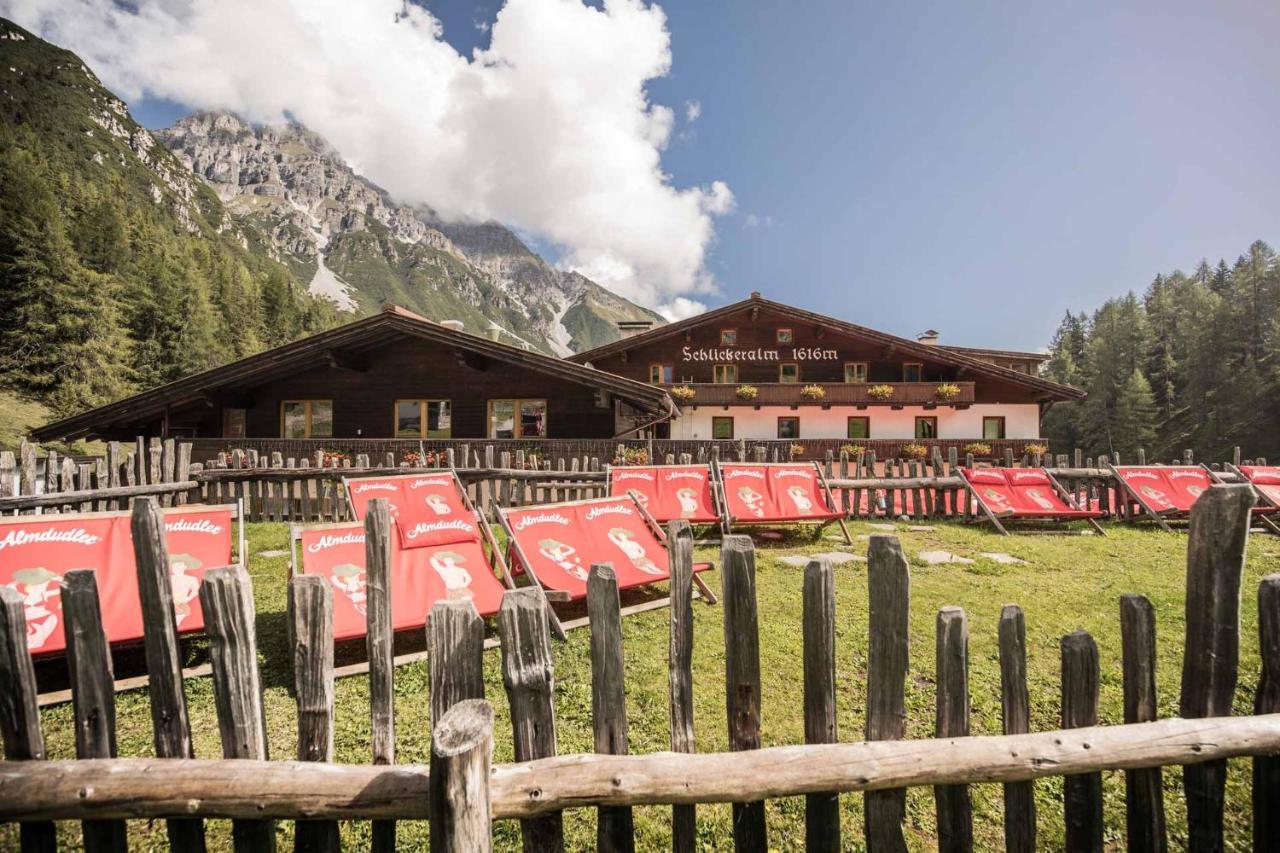 Berghotel Schlickeralm 1.616 M Fulpmes Buitenkant foto