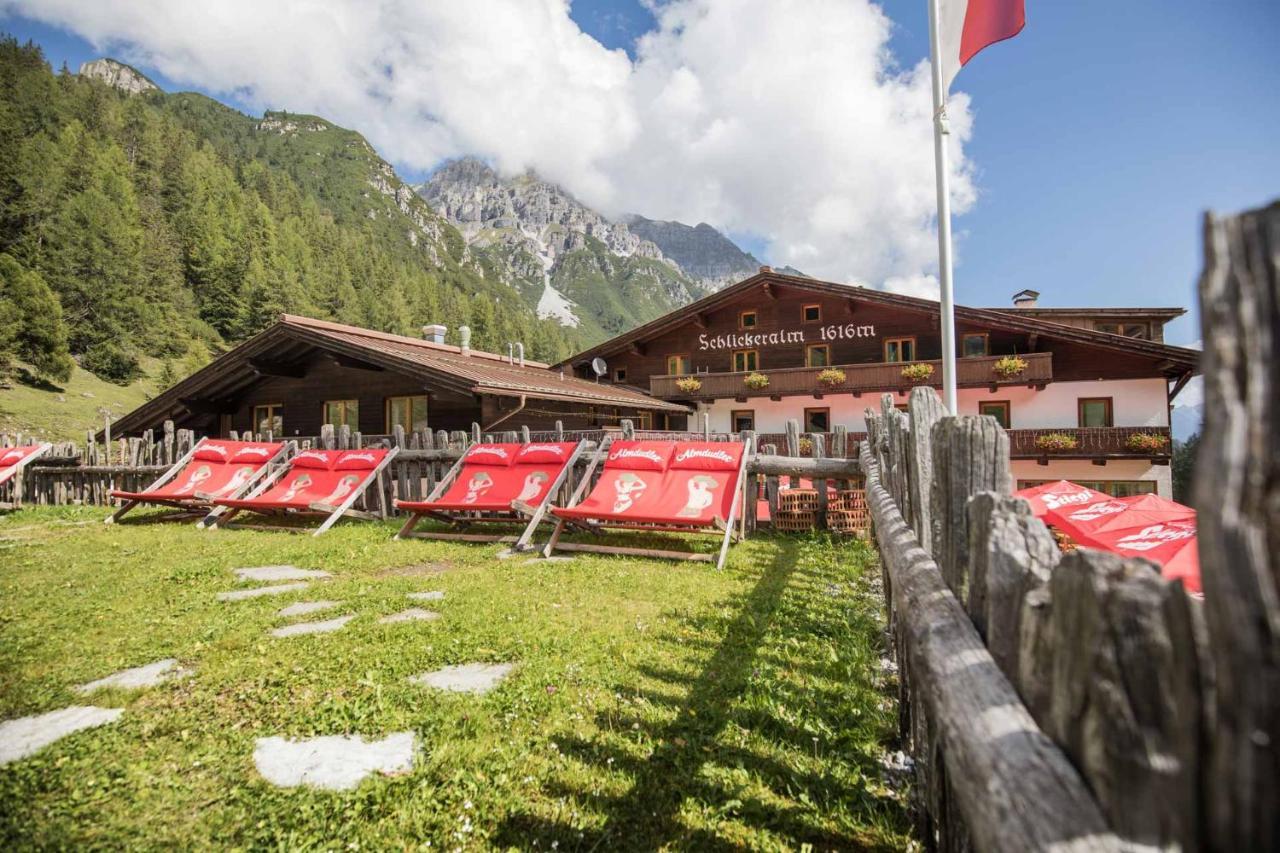 Berghotel Schlickeralm 1.616 M Fulpmes Buitenkant foto